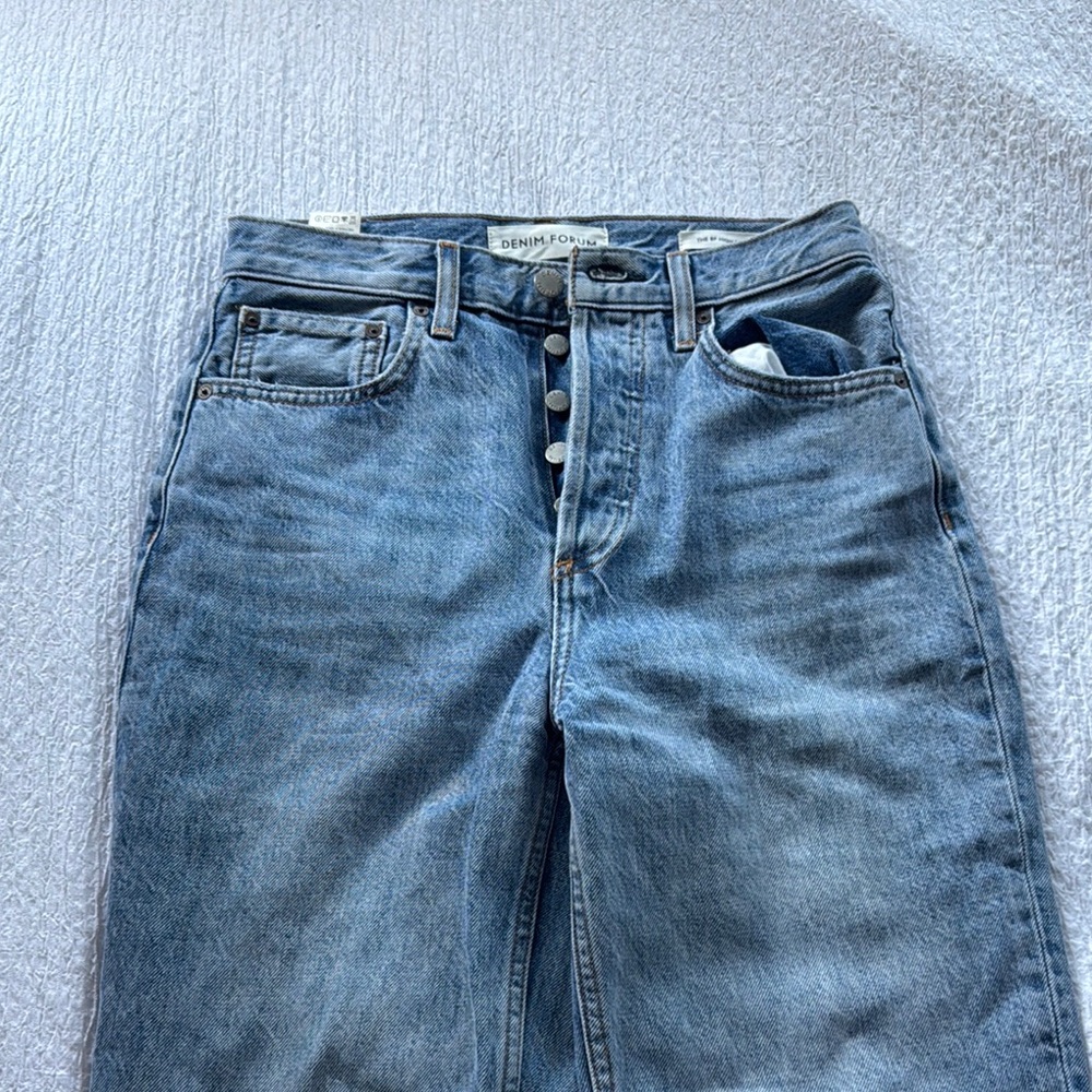 Denim Forum High Rise Blue Jeans Classic Style